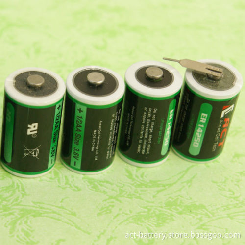 ER14250 ER1/2AA LS14250 3.6V LITHIUM BATTERIES